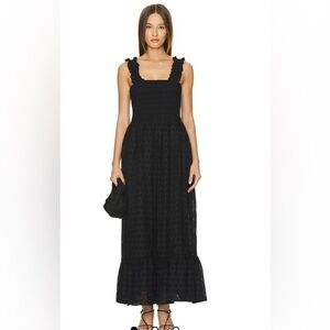 #81 BOBI Eyelet Dress in Black